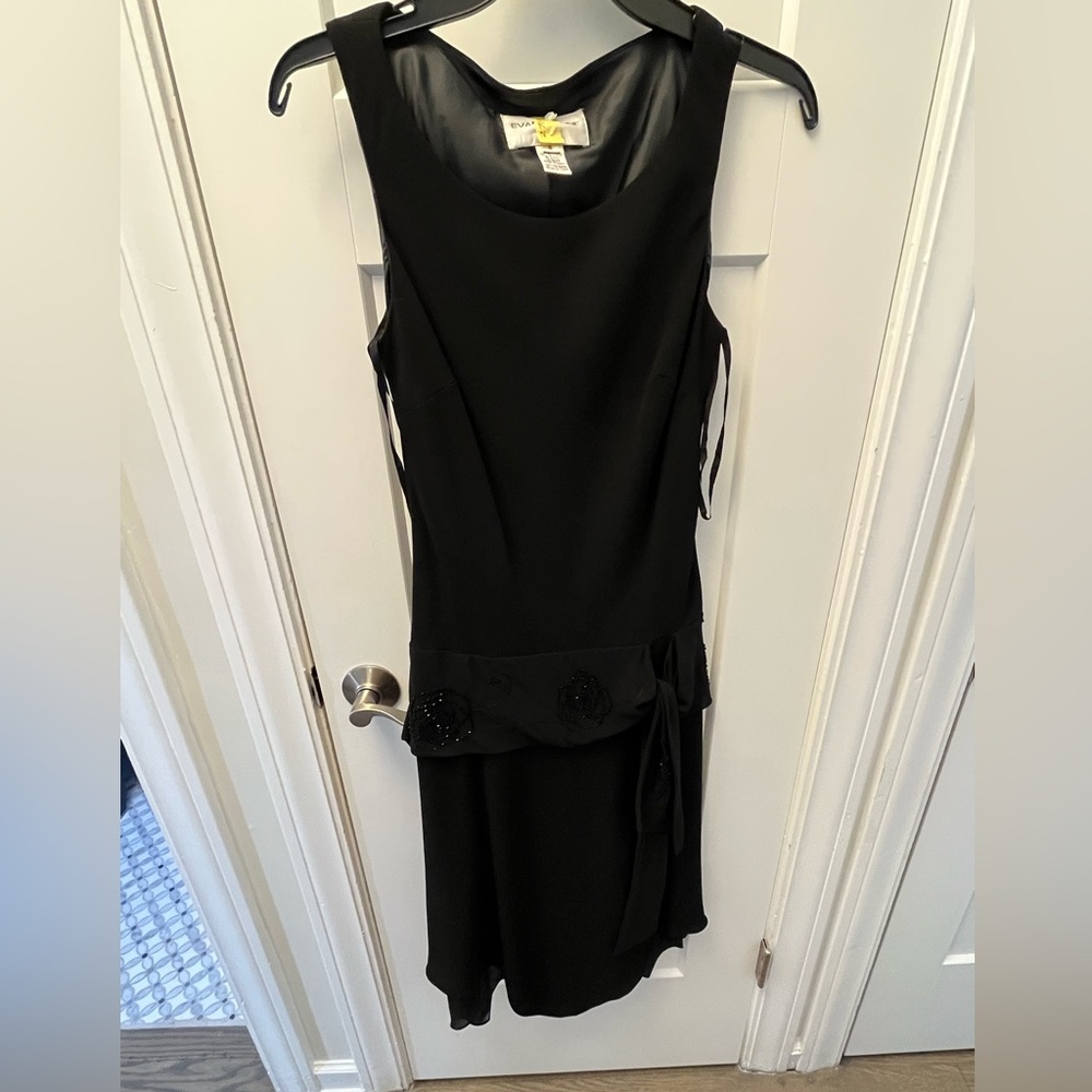 Evan Picone Black Cocktail Dress size 8